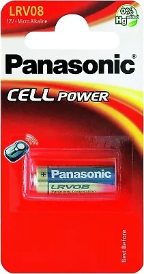 Lrv08 12v /gp23 /mn21/v23ga/lr23a/l1028 Panasonic Micro Alkaline Battery • £4