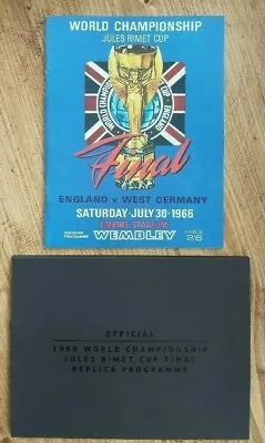 £11.95 • Buy 1966 World Cup Final Official Replica Programme England V W Germany Presentation