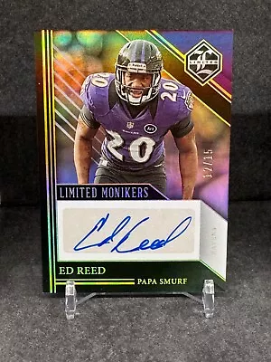 Ed Reed 2023 Legacy Limited Monikers Gold Spotlight #MON-ERE SSP Auto /15 • $54.99