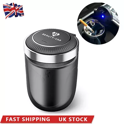 £8.79 • Buy Auto Car Ashtray Cigarette Cup Ash Holder With LED Light Lid Portable Detachable