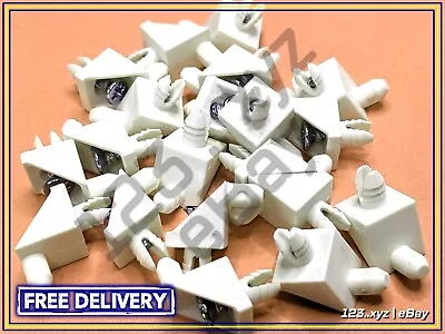 101558 X 20 IKEA PAX KOMPLEMENT WARDROBE SHELF SUPPORT PINSPlugBrackets White • £4.50