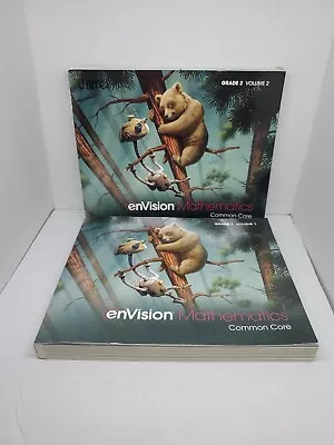 EnVision Math Grade 2 Vol 1 And 2 Indiana Standards Student Edition Savvas • $25.33
