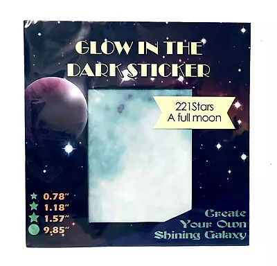 Glow In The Dark Stickers - Moon & 221 Stars • $14