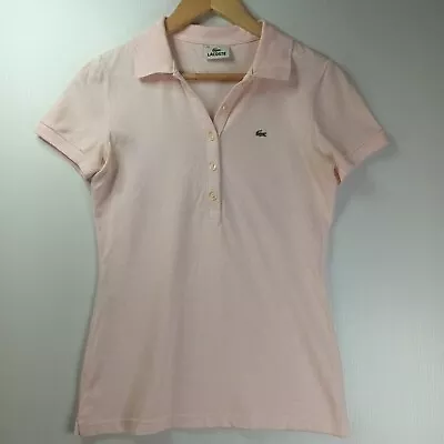 Lacoste Womens Size 40 T-Shirt Polo Shirt Short Sleeve Slim Fit  • $14.52