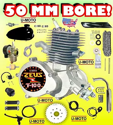 80cc/100cc 2-STROKE MOTORIZED BIKE KIT FOR BIKES BICYCLES POWER BIG BORE • $129.99