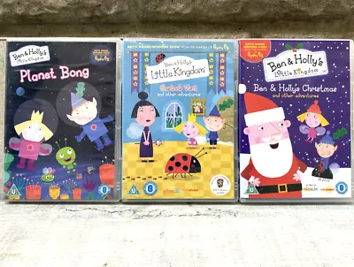 Ben & Holly's LITTLE KINGDOM 3 DVD Mix Planet Bong Gastons Visit Christmas 344mi • £7.99