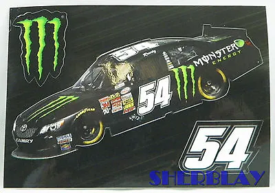 Kyle Busch Monster Energy # 54 Nascar Decal Sticker 3 Stickers On This  • $4.79