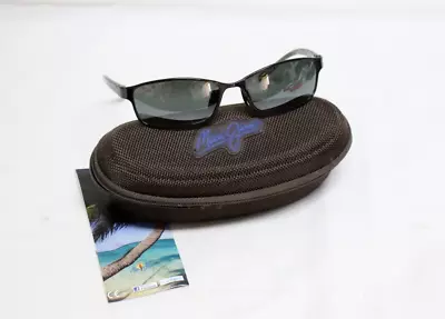 MAUI JIM SHORELINE MJ-114-02 Gunmetal Black Gray Sunglasses • $250