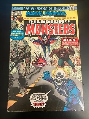 MARVEL PREMIERE #28 LEGION OF MONSTERS *Key!* (1976) FN *Very Bright & Glossy!* • $95.95