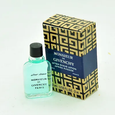 Vintage Monsieur De Givenchy 3 Ml Aftershave Miniature Old Formula MINI • $14.99