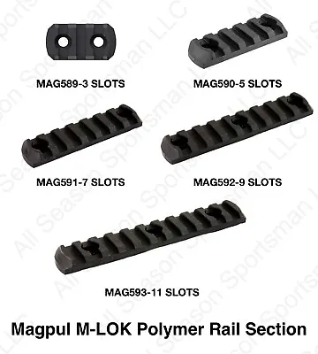 Magpul M-Lok Polymer Rail Sections~MAG589 MAG590 MAG591 MAG592 MAG593 • $14.86