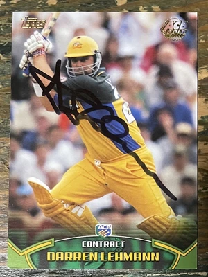 $2.99 • Buy Darren Lehmann Signed 2002 Topps Gold ACB Cricket Australia One Day ODI