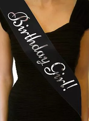 Birthday Girl Sash 16th 18th 21st 30th 40th 50th 60th Party Gift Sashes SB1001 • £4.95