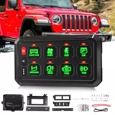 $125.99 • Buy RGB 8 Gang Switch Panel Multifunction LED Control Fit For Ford Chevrolet Toyota