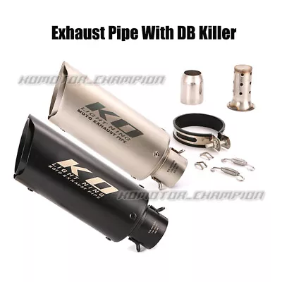 Modified Exhaust Tips Slip-on Muffler Silencer Escape For 38-51mm ATV Motorcycle • $62