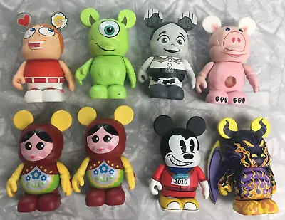 Lot Of 8 Disney Vinylmation Figures Toy Story Run Disney Sleeping Beauty Monster • $22.08