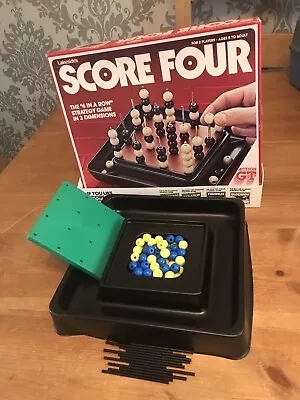 1978 Score Four Action Gt Lakeside Vintage Board Game Connect 4 3d • £4