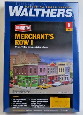 Walthers Cornerstone 933-3850 N Scale MERCHANT'S ROW I Kit • $46.80