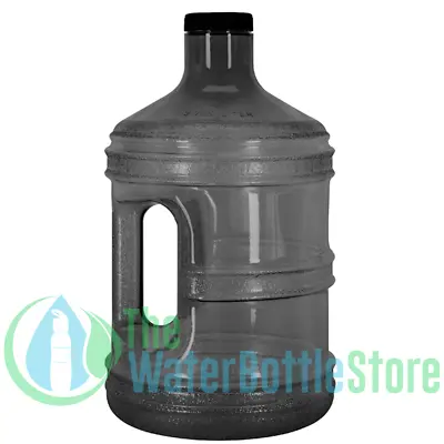 1 Gallon BpA FREE Reusable Plastic Drinking Water Bottle Jug Container - Black • $17.88