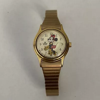 Disney Vintage Minnie Mouse Watch Lorus Quartz V811-0150 • $20