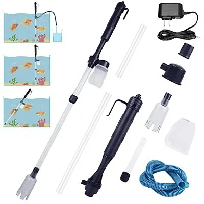 Electric Aquarium Gravel Fish Tank Cleaner Automatic Water Changer Filter Vacuum • $28.78