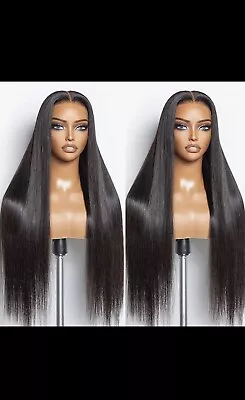 Lace Front Wig | 100% Real Human Hair  26” | High Density | Bone Straight Hair • £120