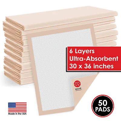 $37.95 • Buy Wave Ultra Heavy 30 X36  Thick Adult Disposable Bed Pads Underpads Housetraining