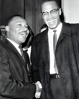 Dr. Martin Luther King Jr. & Malcolm X Picture Art Print Photograph Photo • $6.89
