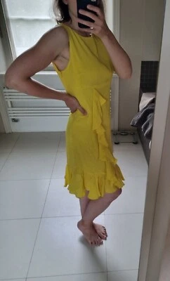 £42 • Buy Bazar De Christian Lacroix Beautiful Yellow Silk Dress 10 
