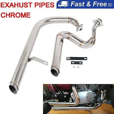 For Yamaha Virago 125 XV125 XV250 Muffler Exhaust System Pipes Silencer Chrome • $154