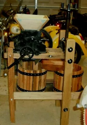 $2700 • Buy Antique EAGLE MACHINE CO  Apple Cider Press & Grinder RESTORED