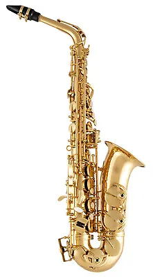 Selmer SAS411 Alto Saxophone With Case Brass Finish Intermediate New Mouthpiece • $2918
