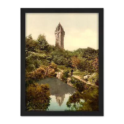 Stirling Wallace Monument Photomechrome Framed Wall Art Print 18X24 In • £36.99