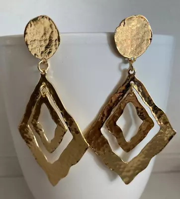 Zara Gold Vintage Style  Metal Earrings • £8.99