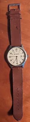 Columbia Sportswear CA077 Men's Analog Watch Date 24 Hour With Leather Band • $29.95