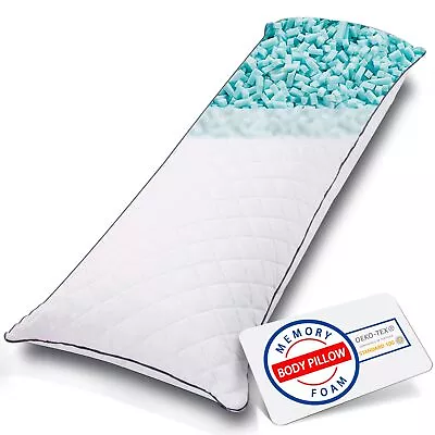 Body Pillow Cooling Memory Foam Body Pillows For Adults Sleeping Long Pillo... • $44.37