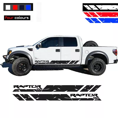 For Ford F-150 RAPTOR SVT Vinyl Decal Sticker Graphics Kit Sport Side Door 2pcs • $24.86