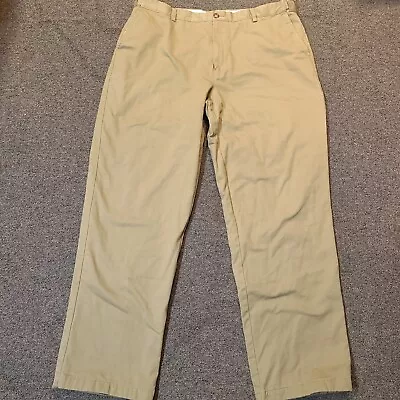 Ll Bean Pants Mens 42x34 Flannel Lined Chino Khakis Insulated • $19