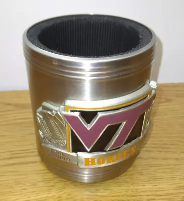 Virginia Tech Hokies Metal Koozie Cozie Can Hugger • $14.99