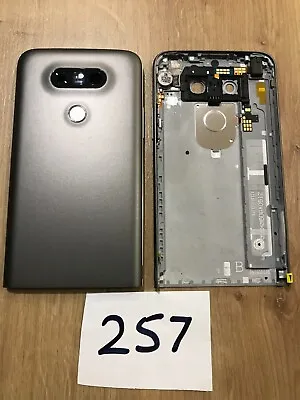 Genuine Lg G5 H850 Rear Back Chassis Battery Cover Housing/grey/grade A • £4