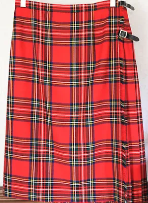 Clan Crest Made In Scotland Pleated Plaid Skirt - Kilt Style • $49.99