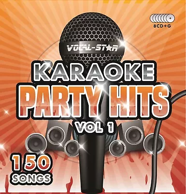 £7.99 • Buy Vocal-Star Party Hits 1 Karaoke CDG CD Disc Set 150 Songs For Karaoke Machine XD