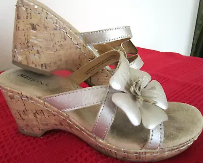 Merona Wedge Sandal Gold-Tone Size 6 • $11.50