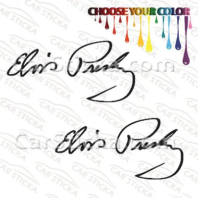 £42.23 • Buy 2 Of 8  To 20  Elvis Presley Signature /A Artist Car Vinyl Sticker Decal Die Cut