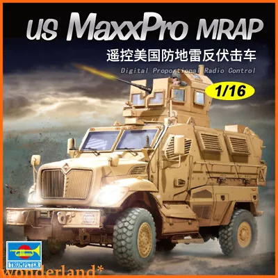 TRUMPETER 00815 1:16 US M-ATV MRAP Digital Proportional Radio Control  Model Kit • $188