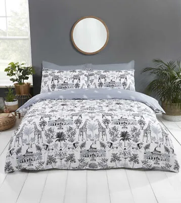 Safari Royale Exotic Jungle Animals Soft Polycotton Duvet Cover Set • £19.99