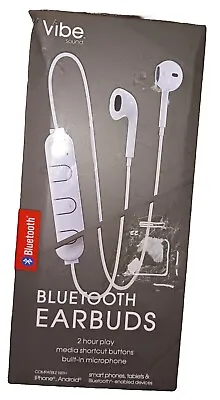 Vibe Sound Bluetooth Earbuds Built-in Microphone And Rechargable Battery  New • $12