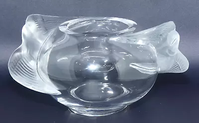 Lalique Adelaide Crystal Bowl Of Love Two Doves In Flight New X Display Last One • £355