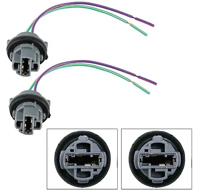 Universal Pigtail Wire Female Socket 7440 Two Harness DRL Bulb Light Replace • $10.45