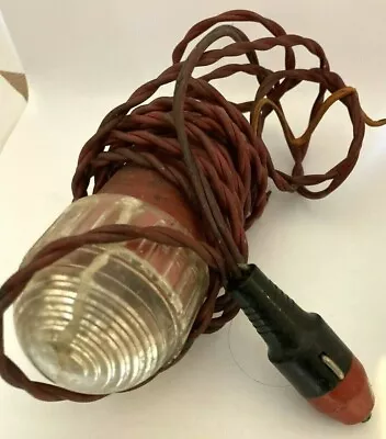 Vintage 12v Classic AUTO Car Light Inspection Lamp RED • $14.99